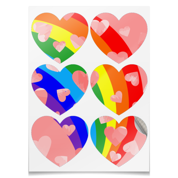 Наклейка (стикер) сердечко