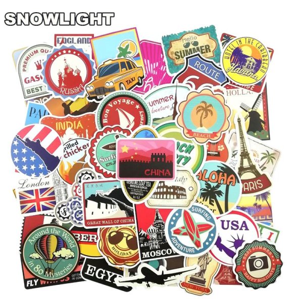 Маленькие Стикеры путешествия