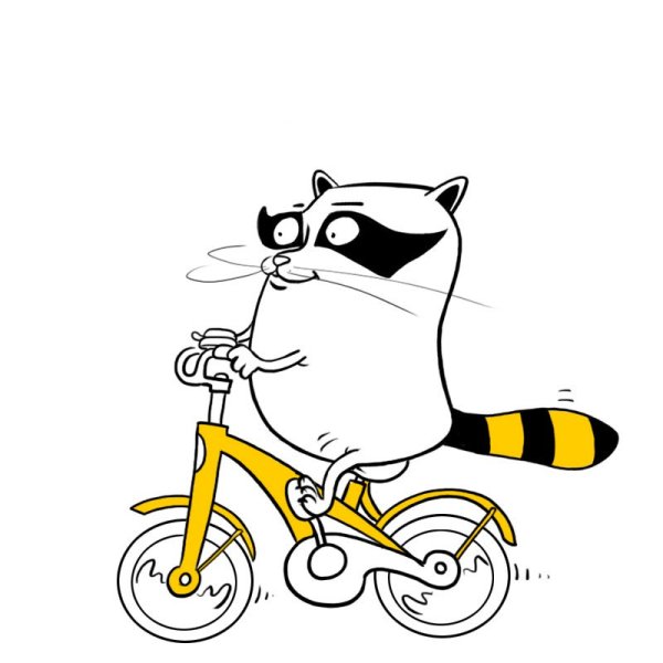 Логотип енот Билайн