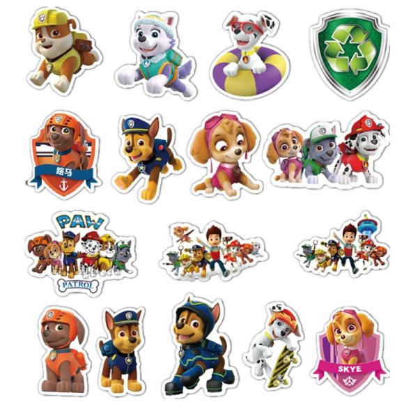 Наклейки мегащенки Щенячий патруль