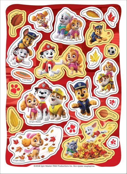Росмэн набор наклеек Щенячий патруль, 100 шт.