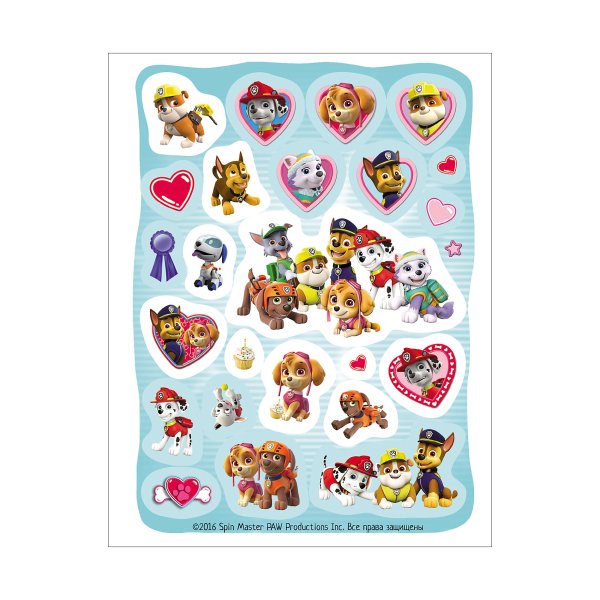 100 Наклеек Росмэн Щенячий патруль