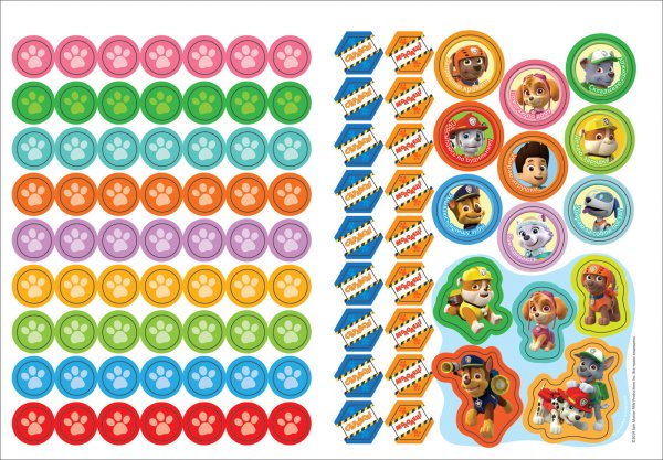 Набор наклеек Щенячий патруль, 5 шт