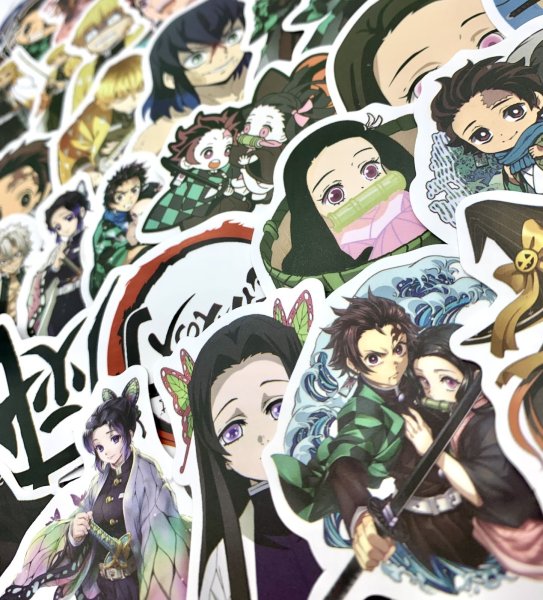 Наклейки клинок рассекающий демонов