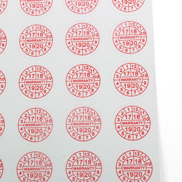 Гарантийные Стикеры