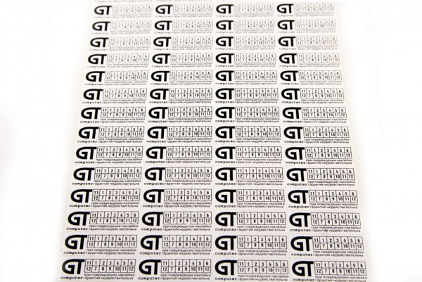 Гарантийные Стикеры