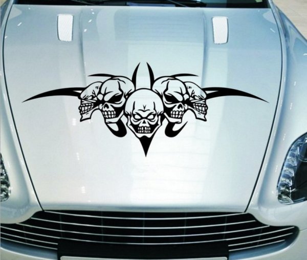 Наклейки на капот авто