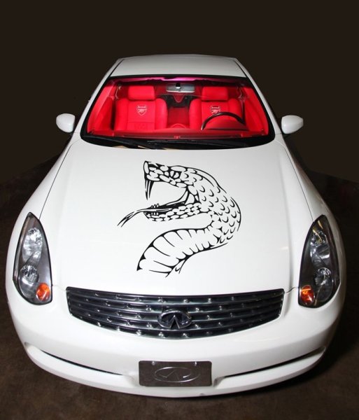 Наклейки на капот винил