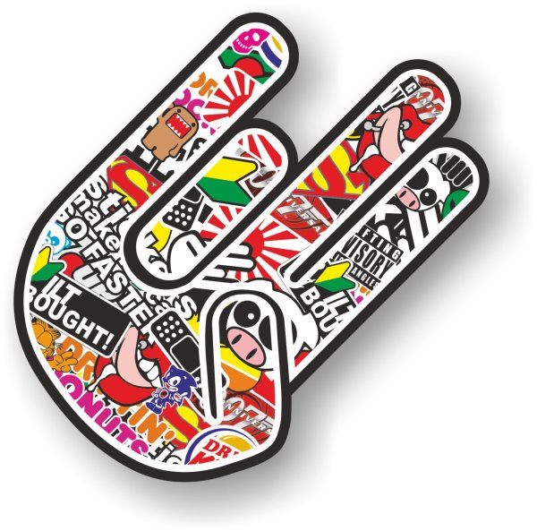 Печать наклейка круглая логотип