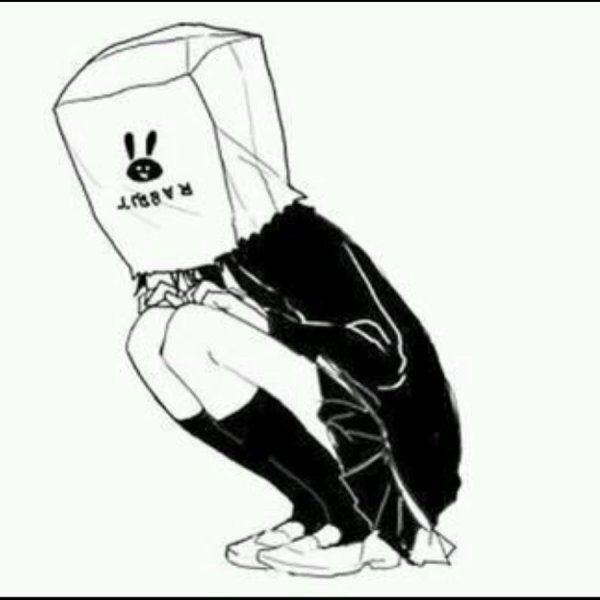 Наклейки аниме черно белые