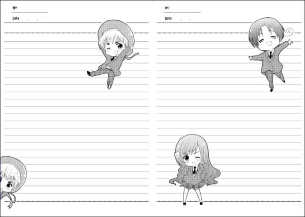 Странички для блокнота аниме