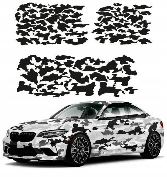 Наклейки камуфляж на машину