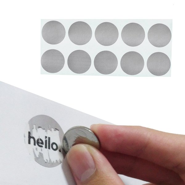 Наклейка со скретч-слоем