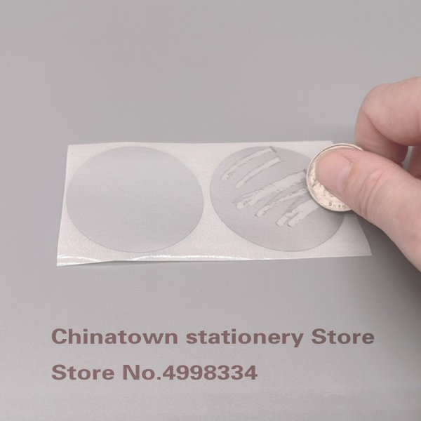 Скретч наклейка круглая