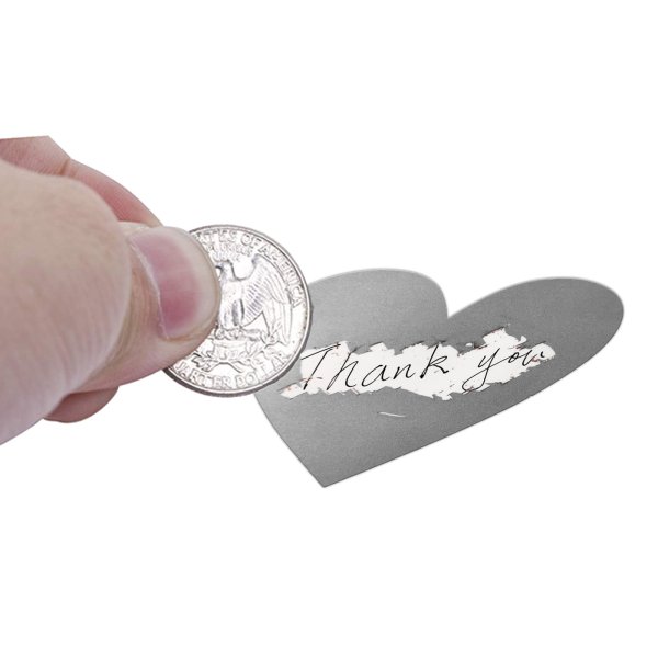 Скретч наклейка круглая