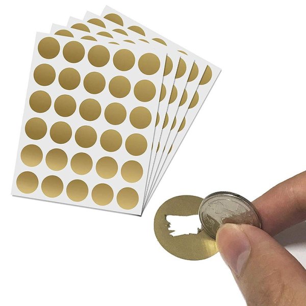 Этикетки со скретч слоем