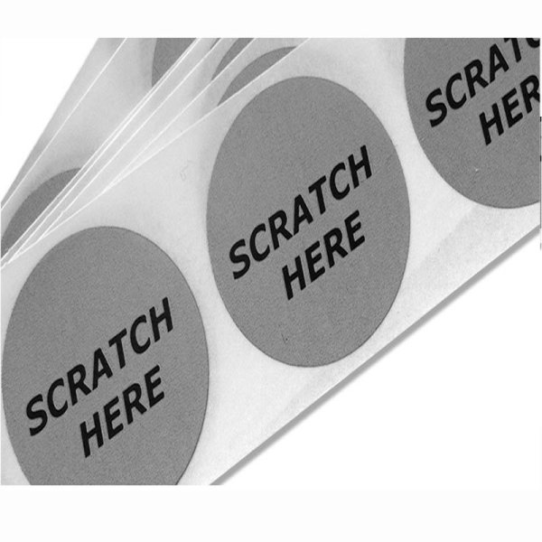 Скретч этикетки круглые