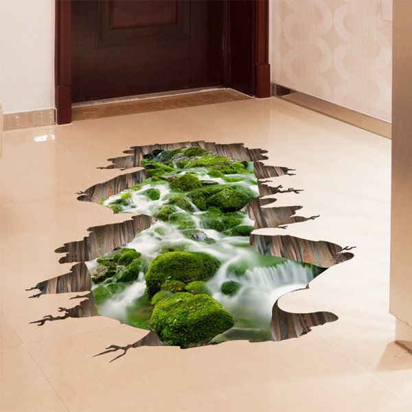 3d наклейки на пол