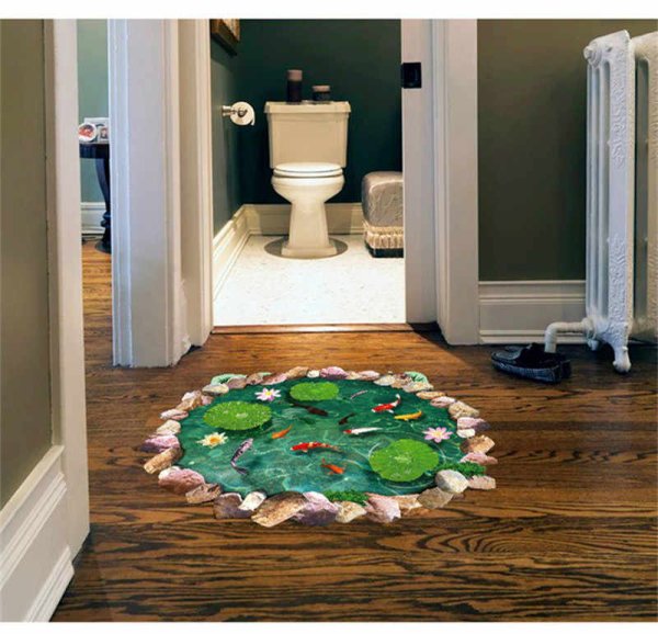 3d наклейки на пол