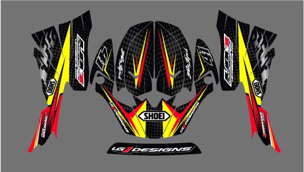 Наклейки на мотоциклетных шл Ах