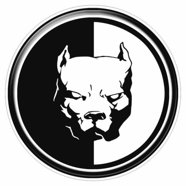 Питбуль наклейка на авто