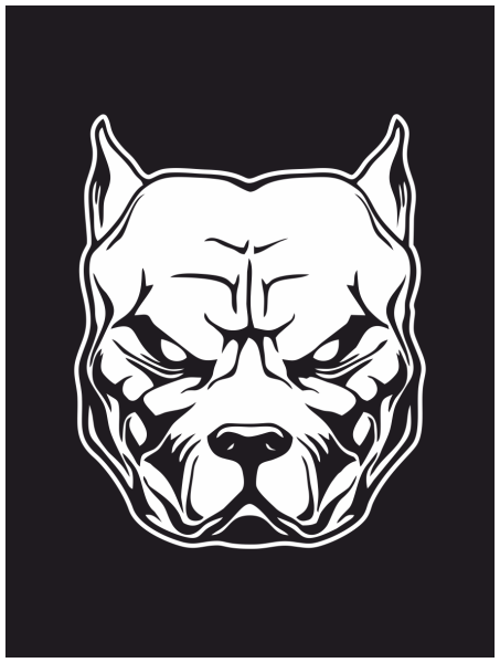 Наклейки питбуля на авто