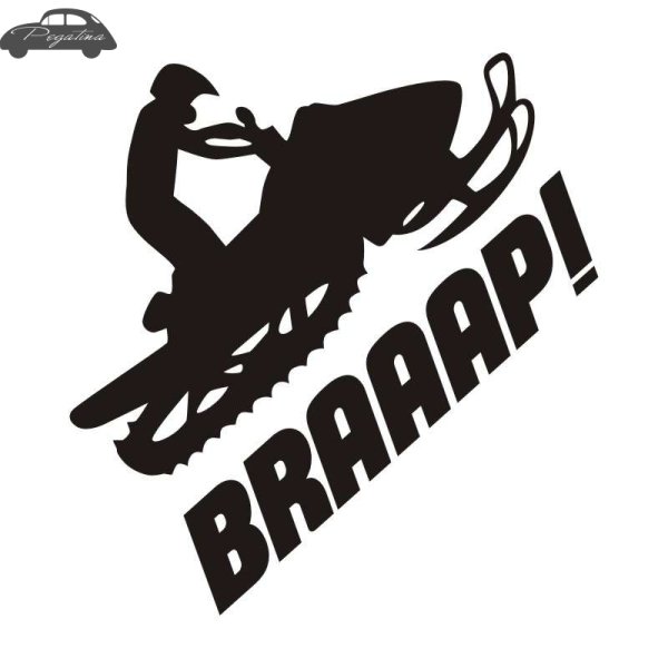 Наклейка снегоходчик