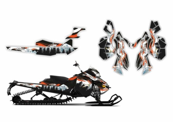 Стикер снегоход