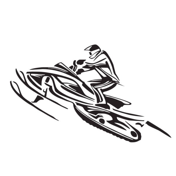 Наклейки Клим на снегоход