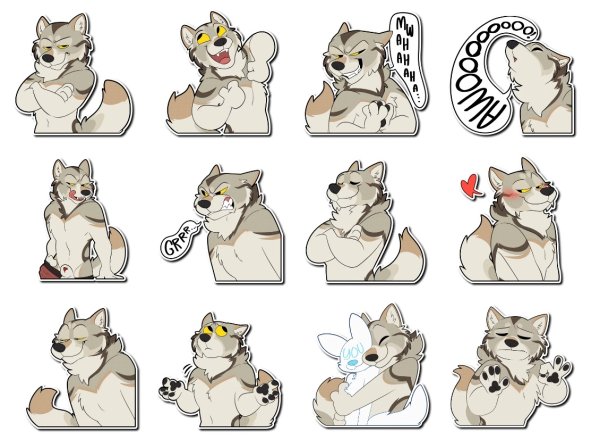 Фурри Стикеры телеграм