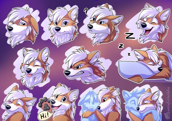 Наклейки фурри