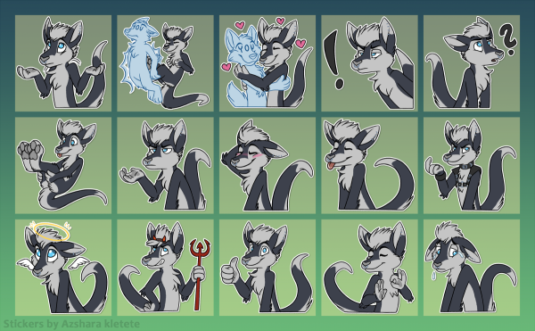 Фурри Стикеры