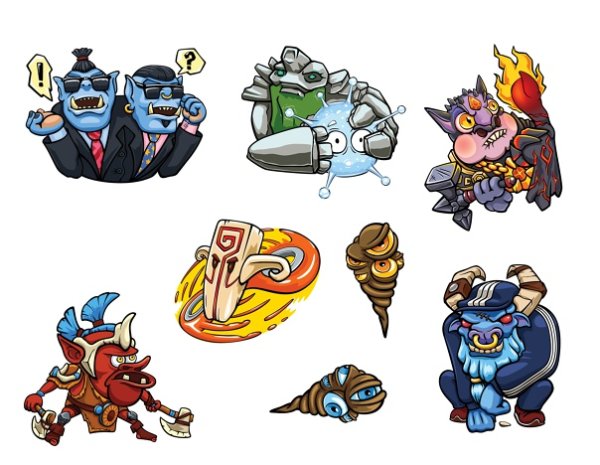 Наклейки Dota 2