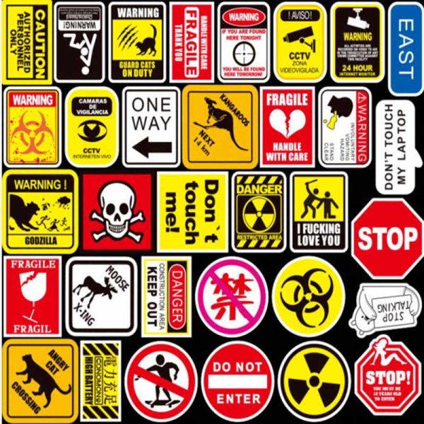 Знак молния 50х50х50