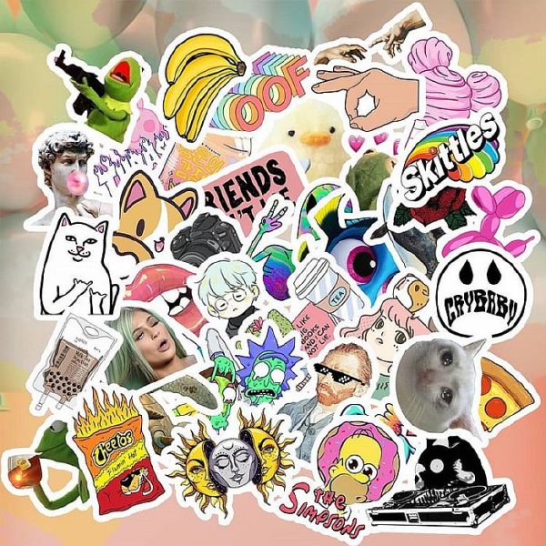 Большой набор стикеров