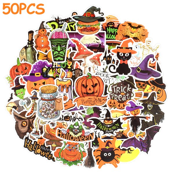Наклейки в стиле Хэллоуин