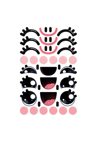 Наклейки глазки для поделок