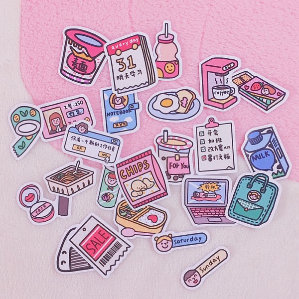 Стикеры для украшения тетради