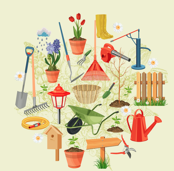 Огород рисунок