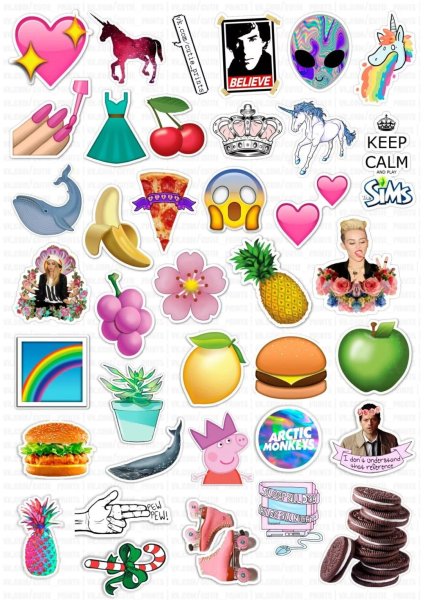 Наклейки для срисовки