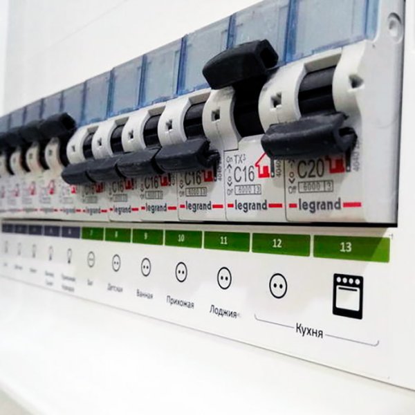 Маркировка ABB В распределительный щит