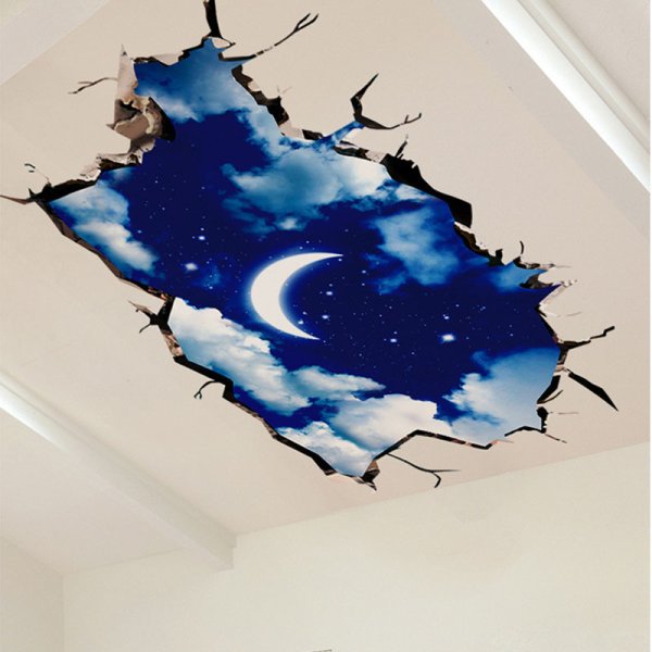 Декоративные наклейки на потолок