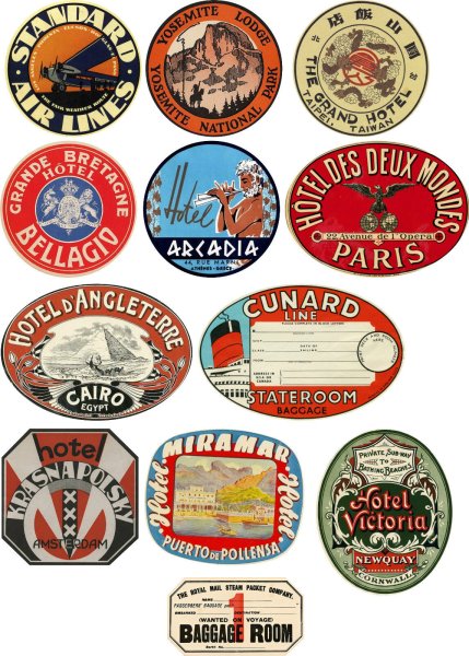 Путешествия (с наклейками)