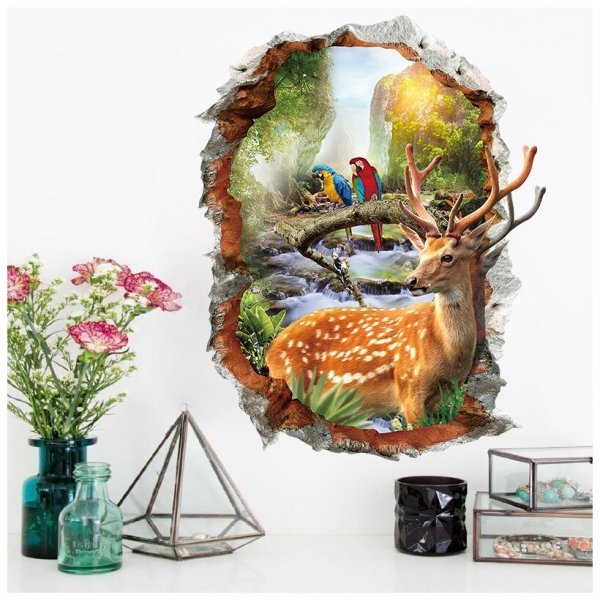 3d наклейки на стену