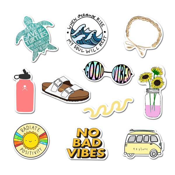 Модные Стикеры для распечатки