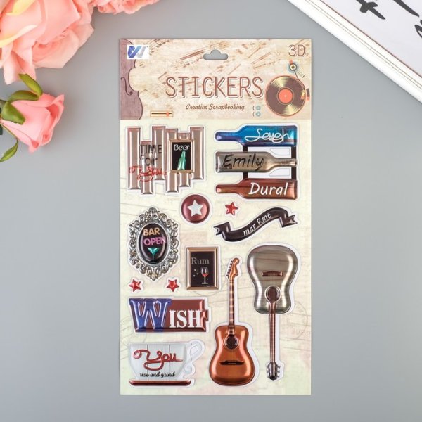 Наклейка пластик выпуклая