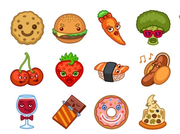Стикеры еда