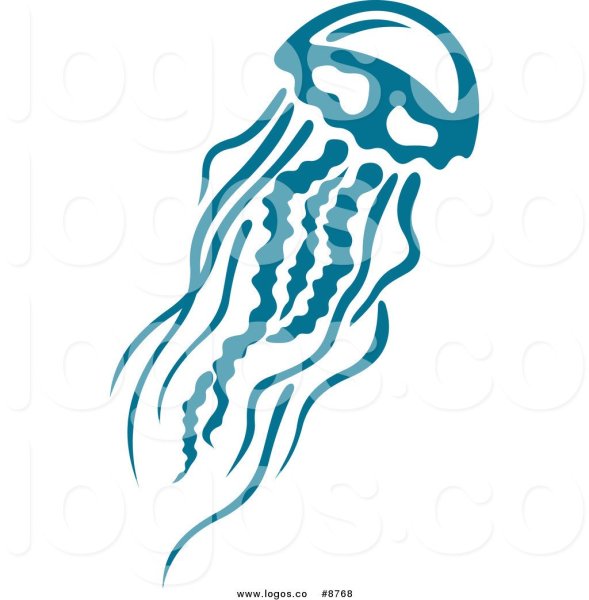 Медуза трафарет