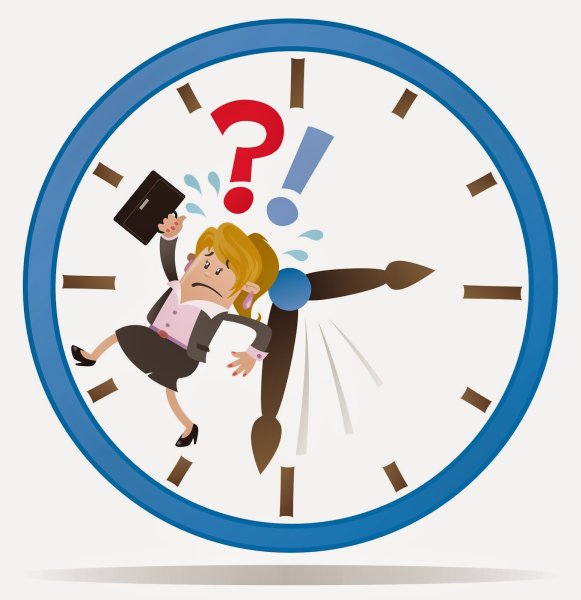 Нехватка времени иллюстрация