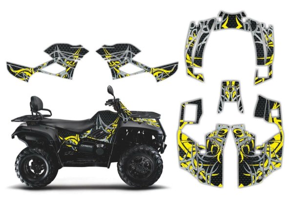 Наклейки на квадроцикл CF Moto x6
